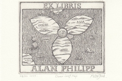 Peter Ford, Exlibris Alan Philipp, C3, C5, 10.2x12.2 cm, 2016