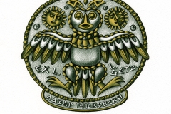 Maya Tcholakova, Exlibris Lazr Getzovski "Owl", 2013, CGD