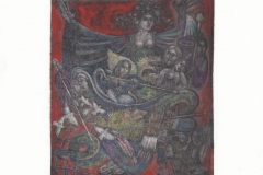 Vladimir Vereschagin, Exlibris Hugo Viaene ''Magic flute'', C3, C7, col., 14.9x12.7 cm, 2021